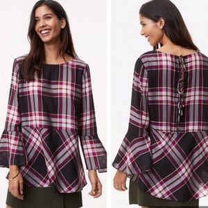Loft Plaid Blouse